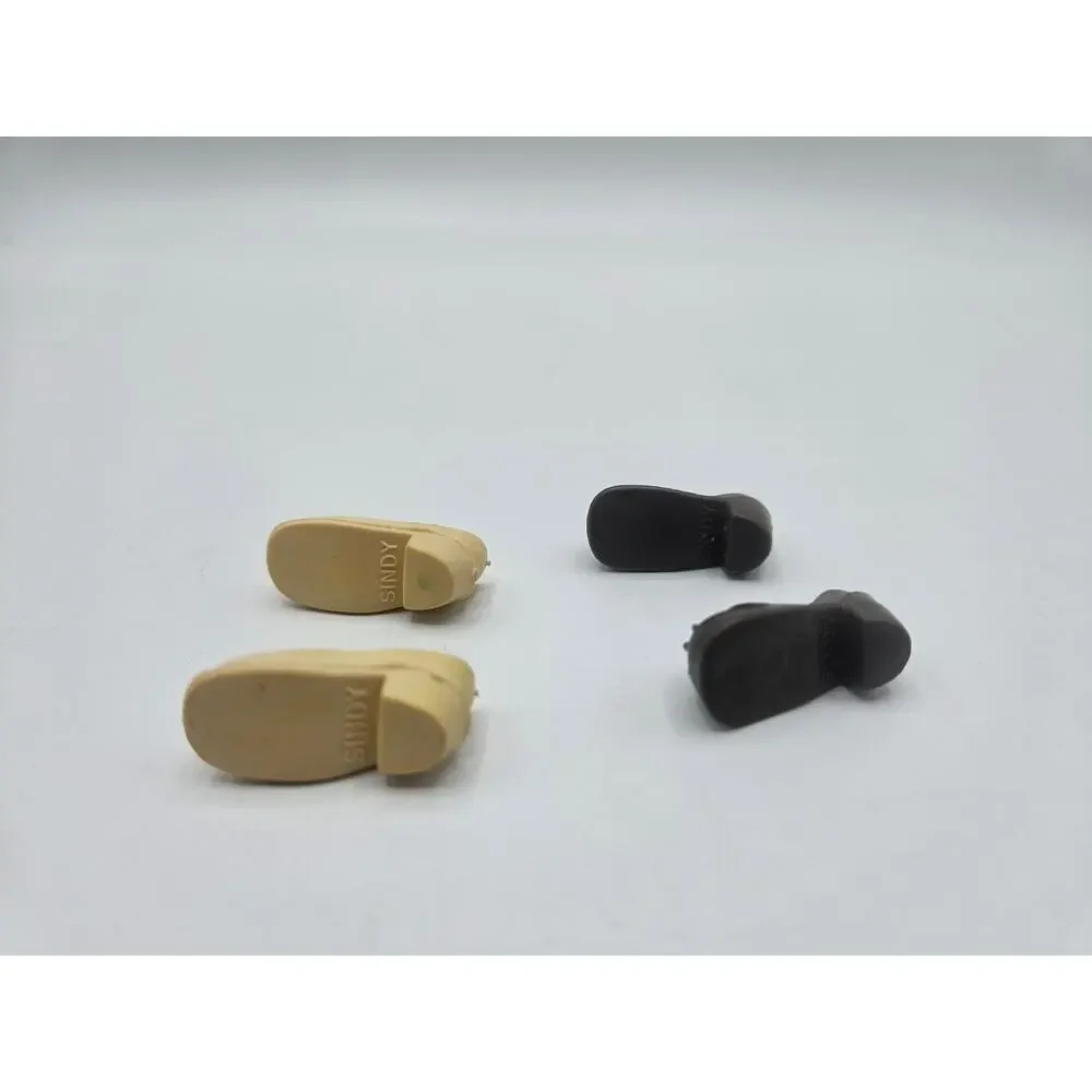 Vintage Marx Sindy‎ Doll Brown and Beige Shoes (2 Pair)